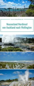 Pinterest Pin für Neuseeland Nordinsel von Auckland nach Wellington