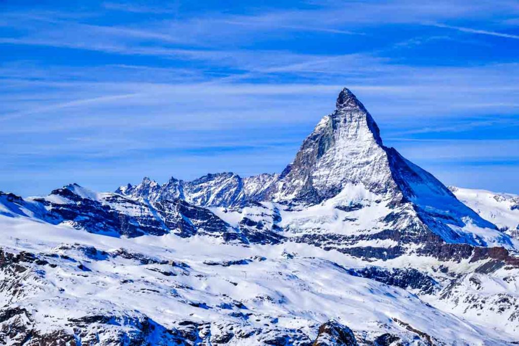 Matterhorn Schnee bedeckt