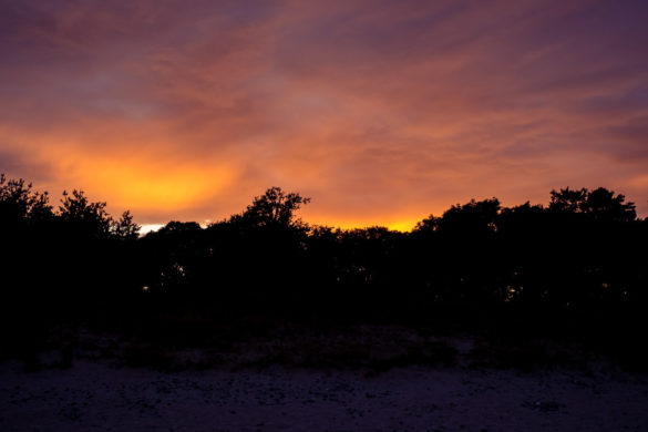 Sonnenuntergang am Drewoldke auf Rügen